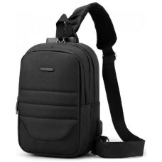 Сумка-слинг мужская Confident из ткани Черная