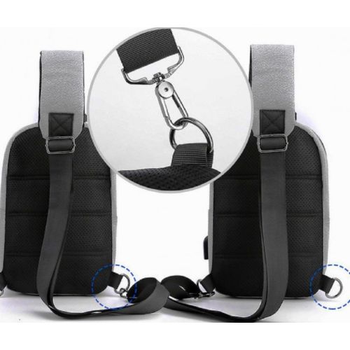 Сумка-слинг мужская Confident из ткани Черная