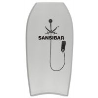 Бодиборд, доска для плавания Sansibar 100x49x5 см Серая