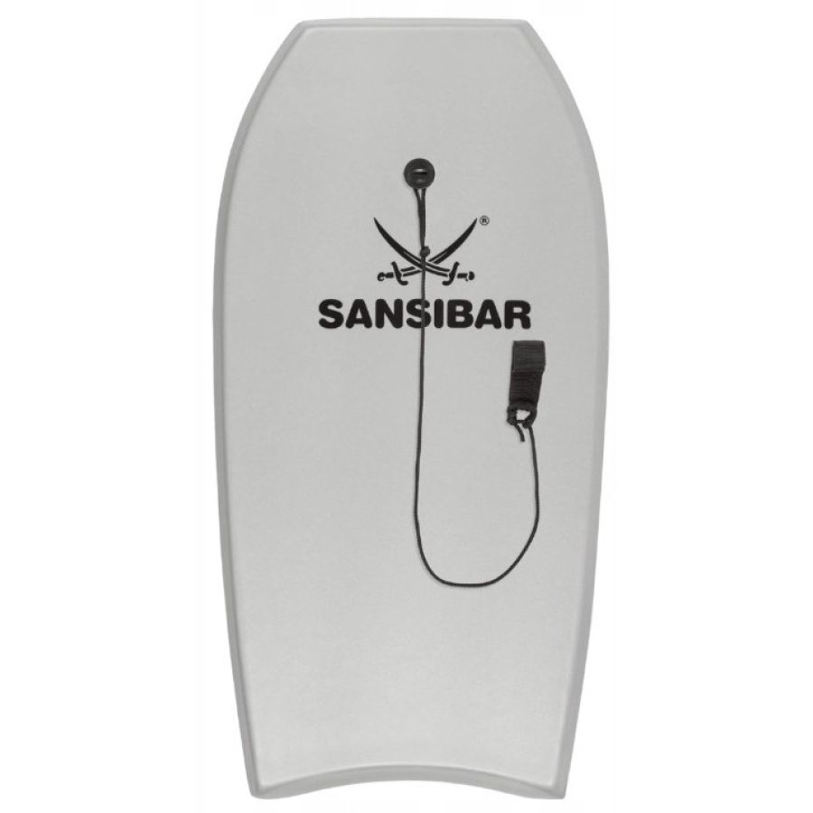 Бодиборд, доска для плавания Sansibar 100x49x5 см Серая
