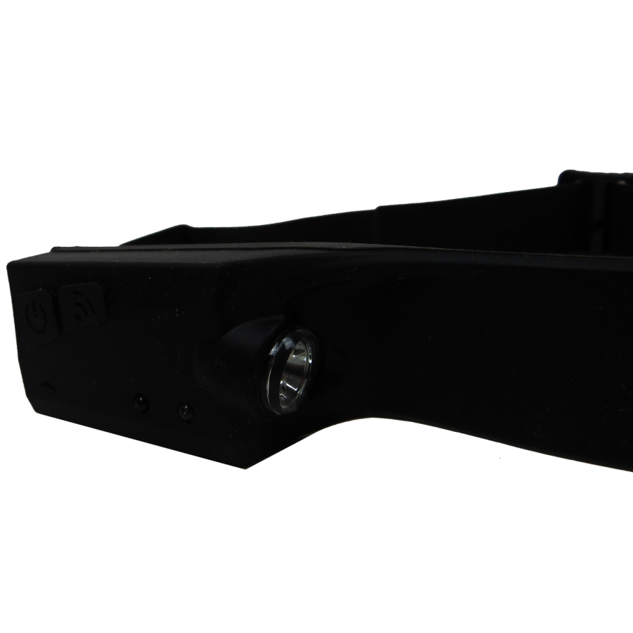 Аккумуляторный налобный фонарь LED полоса 120 Lm + фонарик 90 Lm Bresser