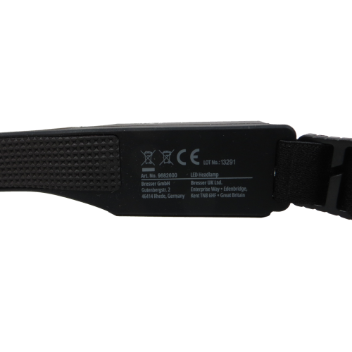 Аккумуляторный налобный фонарь LED полоса 120 Lm + фонарик 90 Lm Bresser