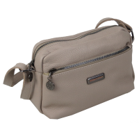 Женская кожаная сумка на плечо Borsacomoda Песочная