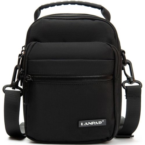 Сумка мужская через плечо Lanpad Черная (LAN82077 black)