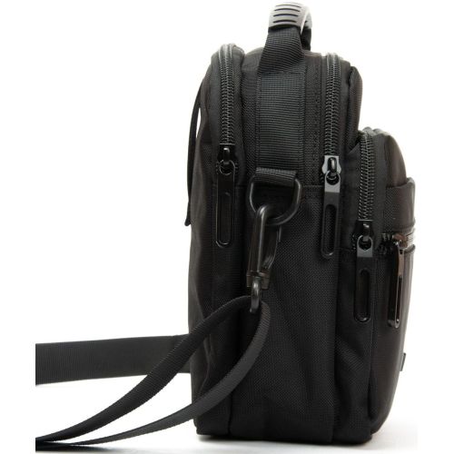 Сумка мужская через плечо Lanpad Черная (LAN82077 black)