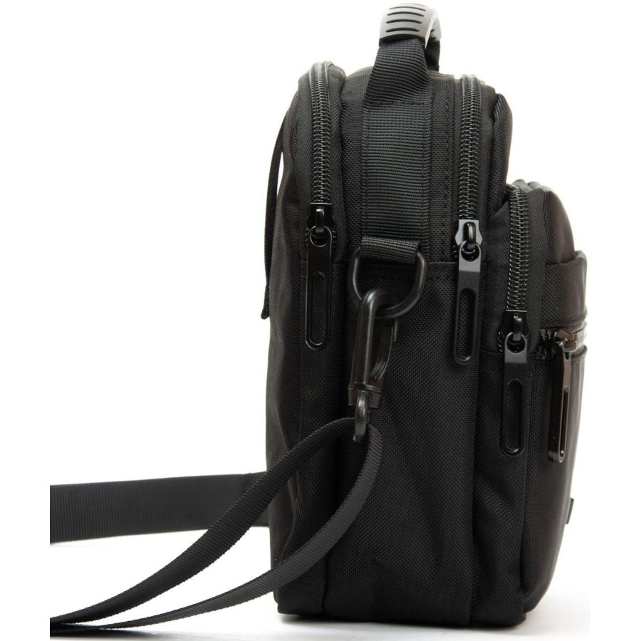 Сумка мужская через плечо Lanpad Черная (LAN82077 black)