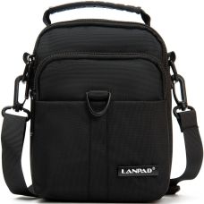 Сумка мужская Lanpad через плечо Черная (LAN7685 black)