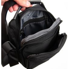 Сумка через плечо Lanpad мужская Черная (LAN3730 black)