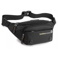 Сумка поясная мужская Confident 33х15 см Черная