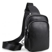 Мужская сумка-слинг Tiding Bag Черная (A25F-1922A)