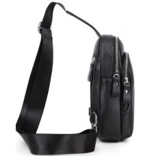 Мужская сумка-слинг Tiding Bag Черная (A25F-1922A)