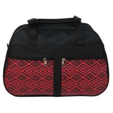 Хозяйственная сумка для покупок 12L Wallaby Украина Черная с бордовым (2703.439)