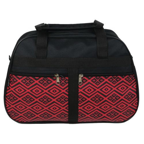 Хозяйственная сумка для покупок 12L Wallaby Украина Черная с бордовым (2703.439)