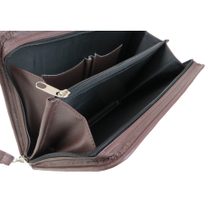 Папка деловая для документов из эко кожи Exclusive коричневая
