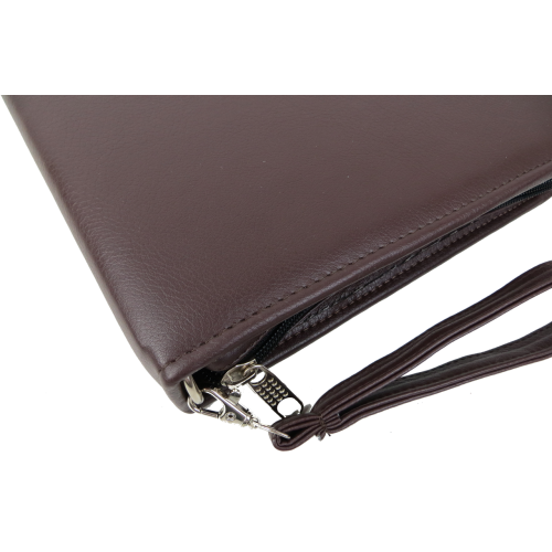 Папка деловая для документов из эко кожи Exclusive коричневая