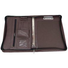 Деловая папка из экологической кожи Коричневая Амо