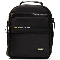 Сумка мужская тканевая планшетка Lanpad Черная