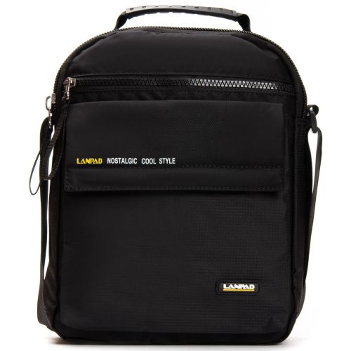 Сумка мужская тканевая планшетка Lanpad Черная