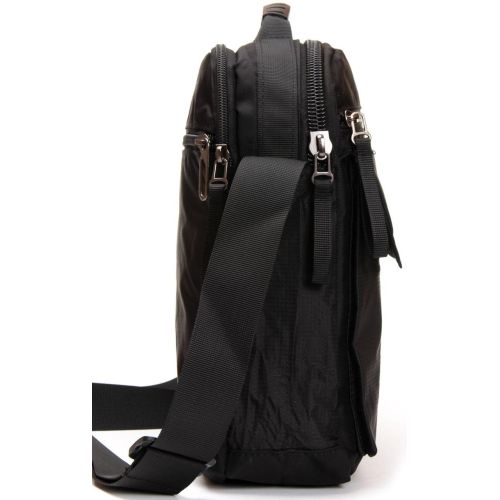 Сумка мужская тканевая планшетка Lanpad Черная