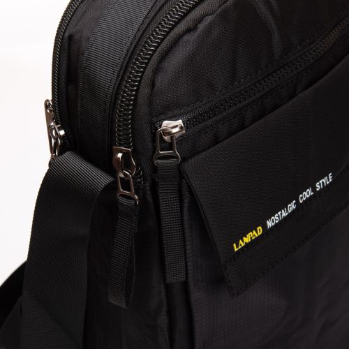 Сумка мужская тканевая планшетка Lanpad Черная