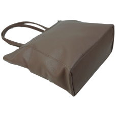 Женская кожаная сумка на двух ручках Borsacomoda, Украина коричневая