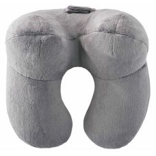 Дорожная подушка с наполнителем из шариков полистирола 3D Livarno Home серая