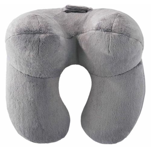 Дорожная подушка с наполнителем из шариков полистирола 3D Livarno Home серая