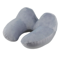 Дорожная подушка с наполнителем из шариков полистирола 3D Livarno Home серая