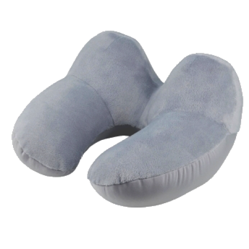 Дорожная подушка с наполнителем из шариков полистирола 3D Livarno Home серая