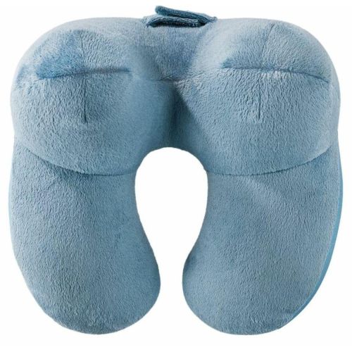 Дорожная подушка с наполнителем из шариков полистирола 3D Livarno Home синяя