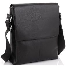 Сумка мужская из натуральной кожи Tiding Bag Черная