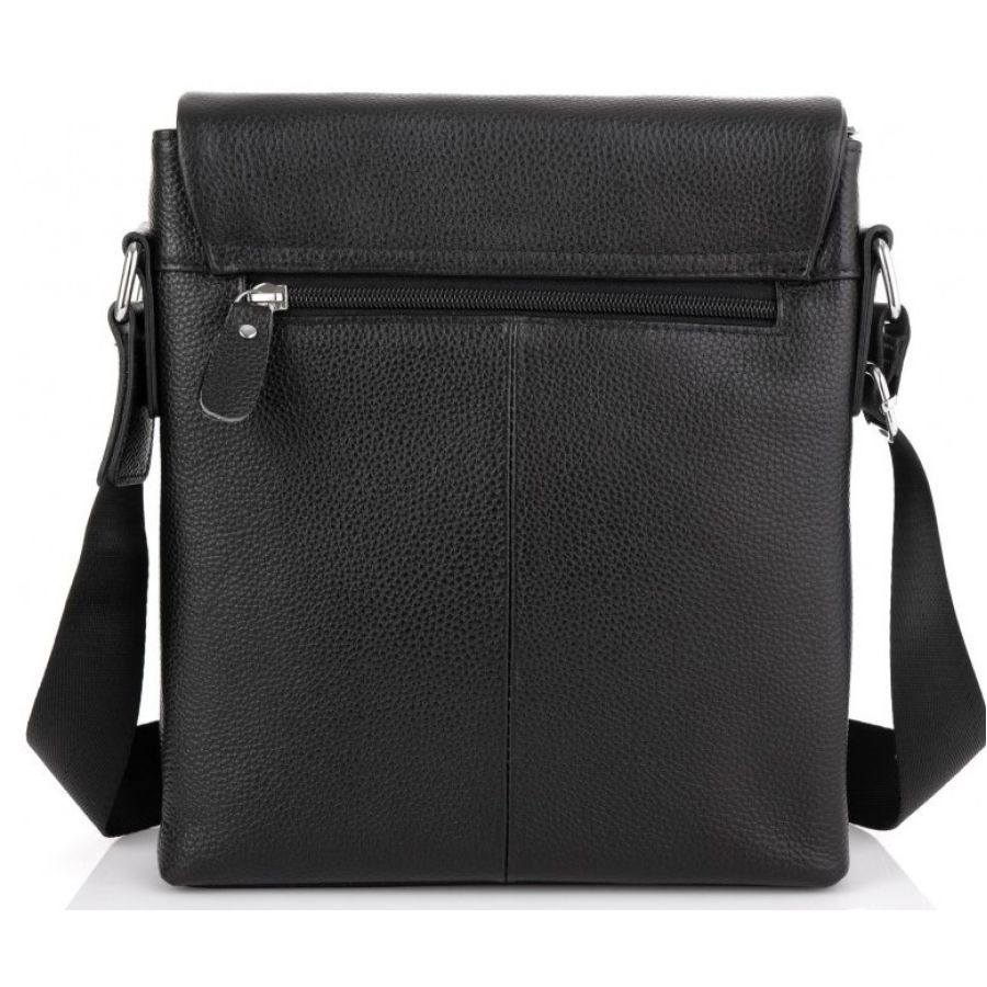 Сумка мужская из натуральной кожи Tiding Bag Черная