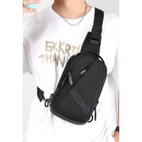 Мужская сумка-слинг из ткани Confident Черная