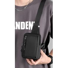 Мужская сумка слинг из ткани Confident Черная