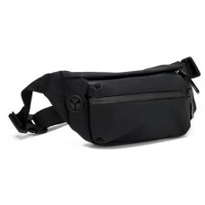 Сумка на пояс мужская тканевая Confident Черная