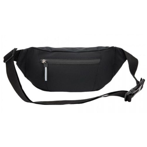 Сумка на пояс мужская тканевая Confident Черная