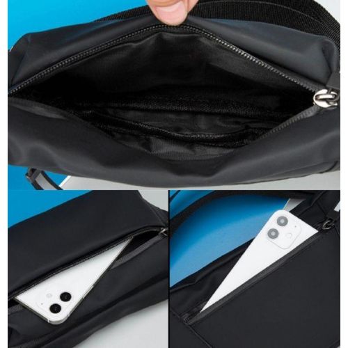 Сумка на пояс мужская тканевая Confident Черная