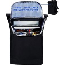 Офисный рюкзак с отделением для ноутбука 15,6 Kroser Roll Top Черный