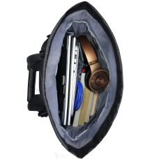 Офисный рюкзак с отделением для ноутбука 15,6 Kroser Roll Top Черный