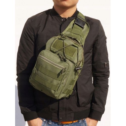 Тактическая сумка слинг армейский рюкзак через плечо Green Tactical