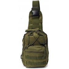 Тактическая сумка слинг армейский рюкзак через плечо Green Tactical