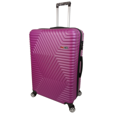 Большой пластиковый чемодан на колесах 115L GD Polo Темно-розовый