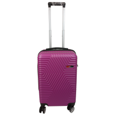 Маленький чемодан на колесах из АБС пластика 45L GD Polo Темно-розовый