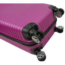 Маленький чемодан на колесах из АБС пластика 45L GD Polo Темно-розовый