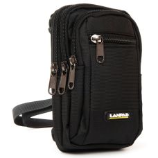Сумка мужская Lanpad тканевая Черный (LAN6195 black)