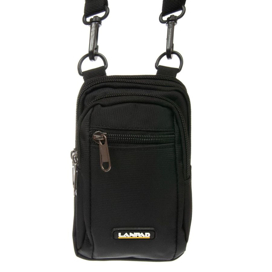 Сумка мужская Lanpad тканевая Черный (LAN6195 black)