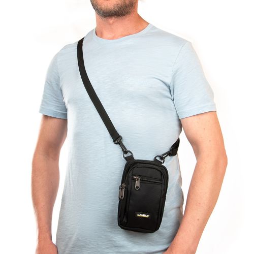 Сумка мужская Lanpad тканевая Черный (LAN6195 black)
