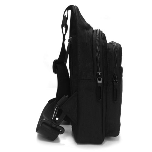 Мужская сумка тканевая  Lanpad Черная (LAN35001 black)