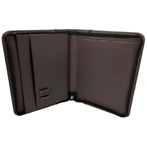 Мужская деловая папка для документов из эко кожи Exclusive Nемно-коричневая