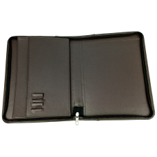 Мужская деловая папка для документов из эко кожи Exclusive Nемно-коричневая